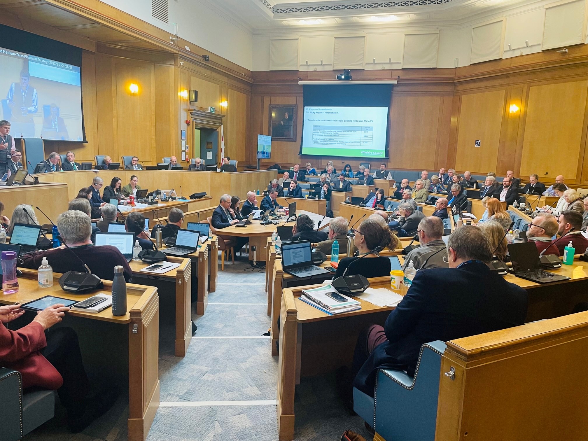 Wiltshire Council tax bills rising by 4.99 from April